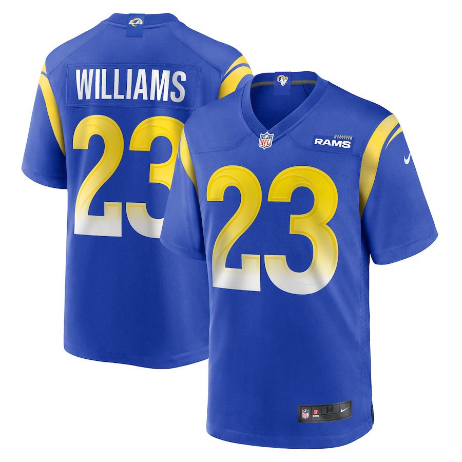 Men Los Angeles Rams #23 Kyren Williams Nike Royal Game Player NFL Jersey